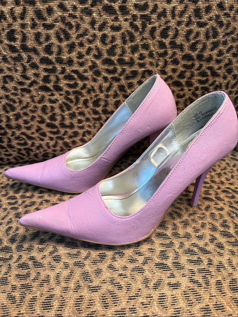 Dollhouse Lilac Pointed-Toe 3” Stiletto Pumps